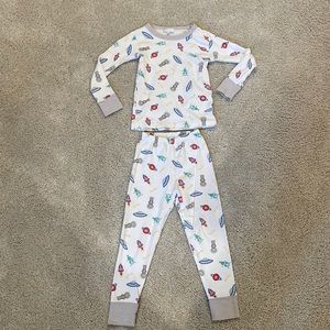 Magnolia Baby Pima cotton space pajamas, fits like size 4
